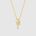 Gold Star-Trail Diamond Pendant Made With 14K Gold And Lab-Grown Diamonds