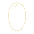Gold Plated Sterling Silver Star Necklace, Zircon Constellation Chain (43.5cm + 6cm)