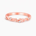 Rose Gold Wreath Ring, Sterling Silver Laurel Leaf Band, Nature Inspired, Olive Branch Ring
